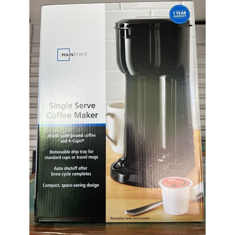 Mainstays‎ Single Serve Dual Brew Coffee, Black, MODEL 202140